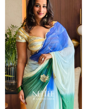 Load image into Gallery viewer, BLUE RUYA -CHIFFON SAREE CF26-5 - NEITEE