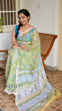 Load image into Gallery viewer, PARROT GREEN AND BLUE KOTA DORIA KDM24-1 - NEITEE