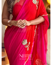 Load image into Gallery viewer, RUYA - MULTICOLOUR CHIFFON SAREE - CF26-2 - NEITEE