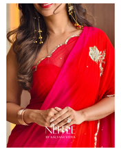 Load image into Gallery viewer, RUYA - MULTICOLOUR CHIFFON SAREE - CF26-2 - NEITEE