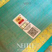Load image into Gallery viewer, ONION PINK AND CYAN BLUE KANCHIVARAM SILK SAREE KS25-4 - NEITEE