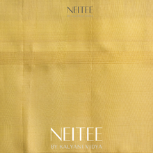 Load image into Gallery viewer, BROWN CHECKS WITH PISTA WHITE KANCHIVARAM SILK SAREE KS25-6 - NEITEE