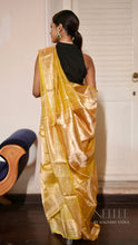 Load image into Gallery viewer, YELLOW GOLD TISSUE SILK SAREE TSA24-4 - NEITEE