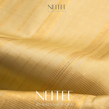 Load image into Gallery viewer, BROWN CHECKS WITH PISTA WHITE KANCHIVARAM SILK SAREE KS25-6 - NEITEE