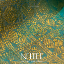 Load image into Gallery viewer, ONION PINK AND CYAN BLUE KANCHIVARAM SILK SAREE KS25-4 - NEITEE