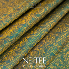Load image into Gallery viewer, ONION PINK AND CYAN BLUE KANCHIVARAM SILK SAREE KS25-4 - NEITEE