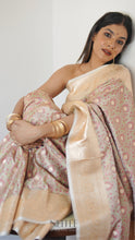 Load image into Gallery viewer, WHITE BANARASI BROCADE- BBA24-2 - NEITEE