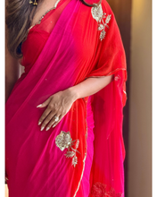 Load image into Gallery viewer, RUYA - MULTICOLOUR CHIFFON SAREE - CF26-2 - NEITEE