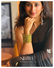 Load image into Gallery viewer, BLACK CHIFFON SAREE CF26-1 - NEITEE