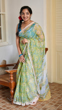 Load image into Gallery viewer, PARROT GREEN AND BLUE KOTA DORIA KDM24-1 - NEITEE