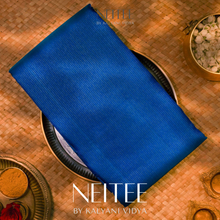 Load image into Gallery viewer, PEACOCK BLUE KANCHIVARAM SILK SAREE KS25-2 - NEITEE