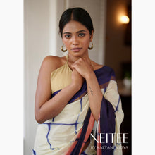 Load image into Gallery viewer, BOLD TYE DYE COTTON SAREE BCA24-8 - NEITEE