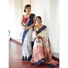 Load image into Gallery viewer, LIGHT TIE DYE COTTON SAREE BCA24-9 - NEITEE