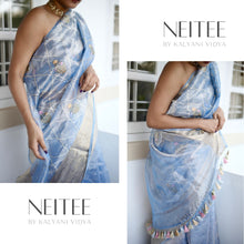 Load image into Gallery viewer, PASTEL SKY BLUE TISSUE SILK SAREE TSA24-1 - NEITEE