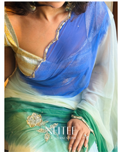 Load image into Gallery viewer, BLUE RUYA -CHIFFON SAREE CF26-5 - NEITEE