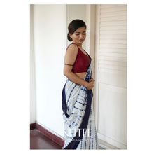 Load image into Gallery viewer, LIGHT TIE DYE COTTON SAREE BCA24-9 - NEITEE