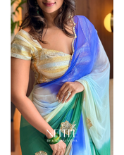 Load image into Gallery viewer, BLUE RUYA -CHIFFON SAREE CF26-5 - NEITEE
