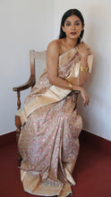 Load image into Gallery viewer, WHITE BANARASI BROCADE- BBA24-2 - NEITEE
