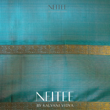 Load image into Gallery viewer, ONION PINK AND CYAN BLUE KANCHIVARAM SILK SAREE KS25-4 - NEITEE