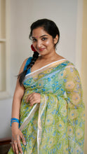 Load image into Gallery viewer, PARROT GREEN AND BLUE KOTA DORIA KDM24-1 - NEITEE