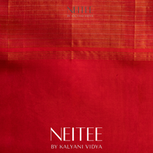 Load image into Gallery viewer, TISSUE PEACH ORGANZA KANCHIVARAM SILK SAREE KS25-9 - NEITEE