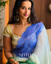 Load image into Gallery viewer, BLUE RUYA -CHIFFON SAREE CF26-5 - NEITEE
