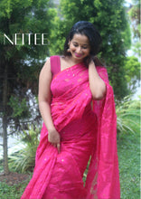 Load image into Gallery viewer, RANI PINK JAMDANI SAREE JSJUN21-1 - NEITEE
