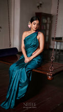 Load image into Gallery viewer, TURQUOISE CHANDERI SILK SAREE CSA24-1 - NEITEE
