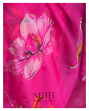 Load image into Gallery viewer, AISHA- FLORAL PINK SEMI CHIFFON CF26-4 - NEITEE
