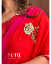 Load image into Gallery viewer, RUYA - MULTICOLOUR CHIFFON SAREE - CF26-2 - NEITEE
