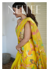 Load image into Gallery viewer, YELLOW PURE MUSLIN JAMDANI-JSJ24-1 - NEITEE
