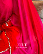 Load image into Gallery viewer, RUYA - MULTICOLOUR CHIFFON SAREE - CF26-2 - NEITEE
