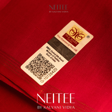 Load image into Gallery viewer, TISSUE PEACH ORGANZA KANCHIVARAM SILK SAREE KS25-9 - NEITEE
