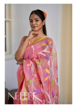 Load image into Gallery viewer, PEACH PINK PURE MUSLIN JAMDANI JSJ24-2 - NEITEE
