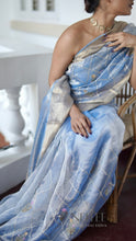 Load image into Gallery viewer, PASTEL SKY BLUE TISSUE SILK SAREE TSA24-1 - NEITEE
