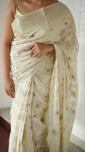 Load image into Gallery viewer, WHITE WITH MEENAKARI BANARASI -BBA24-5 - NEITEE
