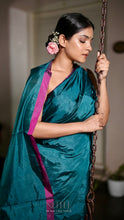 Load image into Gallery viewer, TURQUOISE CHANDERI SILK SAREE CSA24-1 - NEITEE
