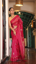 Load image into Gallery viewer, RANI PINK ORGANZA SILK SAREE OSO24-1 - NEITEE
