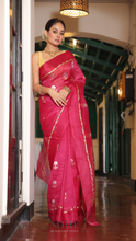 Load image into Gallery viewer, RANI PINK ORGANZA SILK SAREE OSO24-1 - NEITEE

