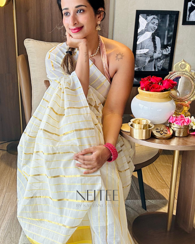YELLOW KARA AND KASAVU SAREE JO25-2 - NEITEE