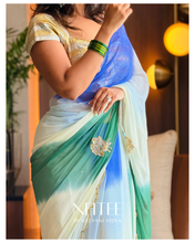 Load image into Gallery viewer, BLUE RUYA -CHIFFON SAREE CF26-5 - NEITEE
