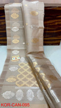 Load image into Gallery viewer, IVORY ORGANZA SILK SAREE OSO24-3 - NEITEE
