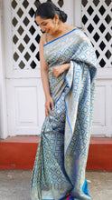 Load image into Gallery viewer, BLUE BANARASI BROCADE- BBA24-3 - NEITEE
