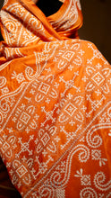Load image into Gallery viewer, ORANGE KUTCH SILK SAREE KSJ24-1 - NEITEE
