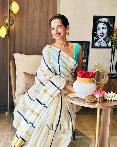 BLACK KARA AND KASAVU SAREE JO25-1 - NEITEE