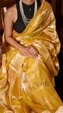 Load image into Gallery viewer, YELLOW GOLD TISSUE SILK SAREE TSA24-4 - NEITEE
