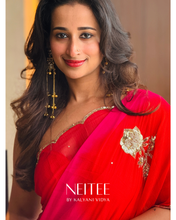 Load image into Gallery viewer, RUYA - MULTICOLOUR CHIFFON SAREE - CF26-2 - NEITEE
