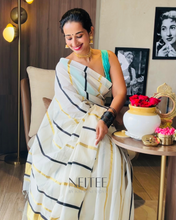 Load image into Gallery viewer, BLACK KARA AND KASAVU SAREE JO25-1 - NEITEE
