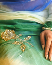 Load image into Gallery viewer, BLUE RUYA -CHIFFON SAREE CF26-5 - NEITEE
