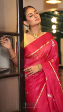 Load image into Gallery viewer, RANI PINK ORGANZA SILK SAREE OSO24-1 - NEITEE
